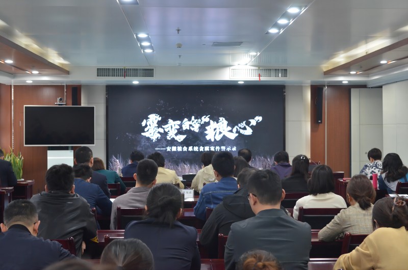 公司舉辦“皖投置業(yè)廉潔課堂”第四期暨 警示教育活動