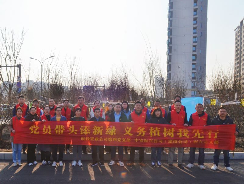 皖投置業(yè)公司、中安振興公司（建投公司）聯合開展主題黨日暨義務植樹活動